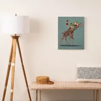 Kids Giraffe Bouquet I Gray Artwork