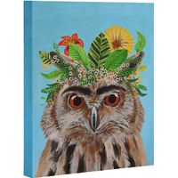Kids Artist Owl I Blue Artwork