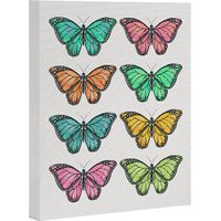 Kids Butterfly Gallery I White Artwork