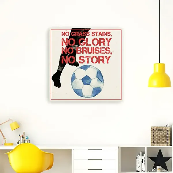 Kids Soccer Glory White Artwork