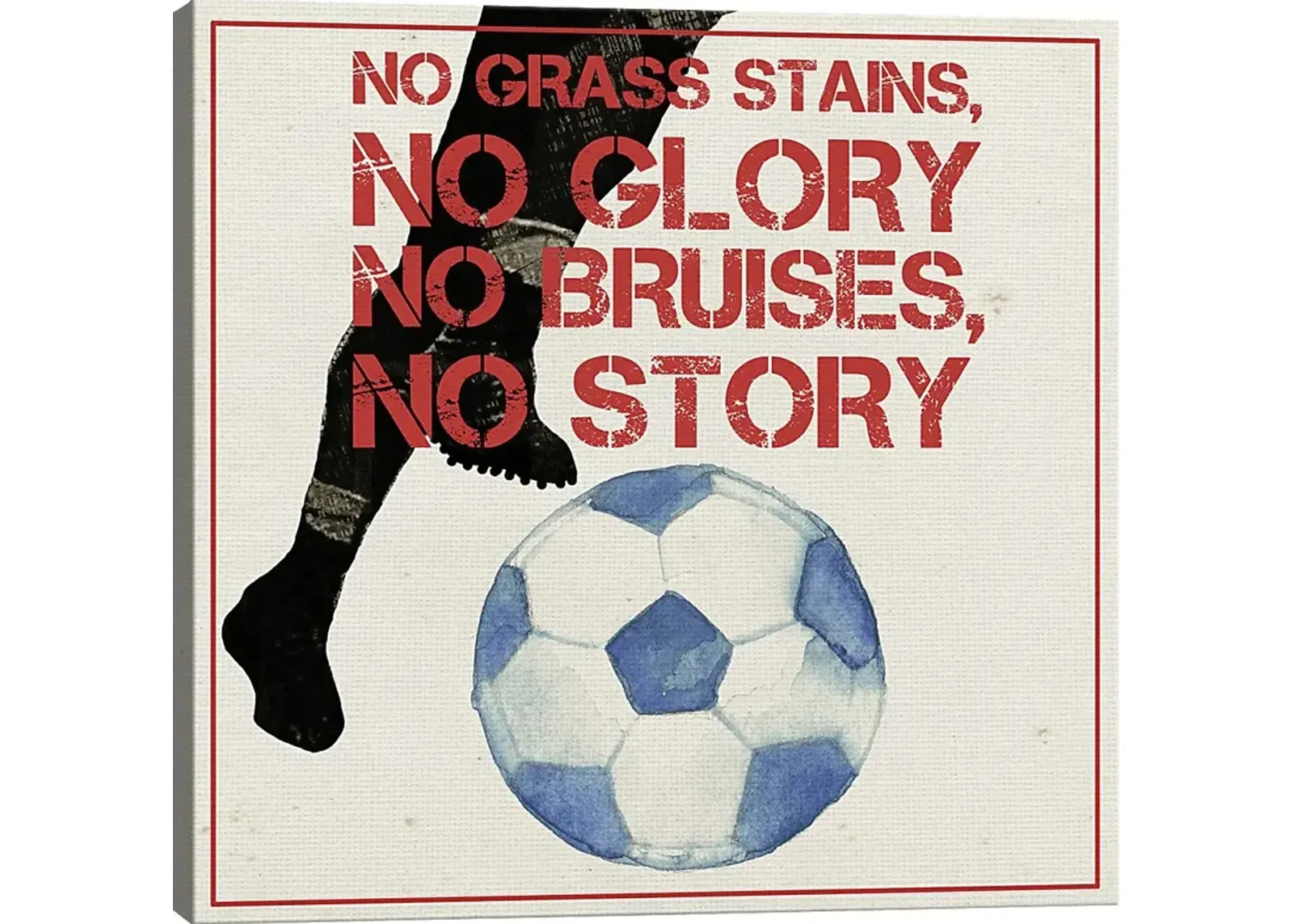 Kids Soccer Glory White Artwork