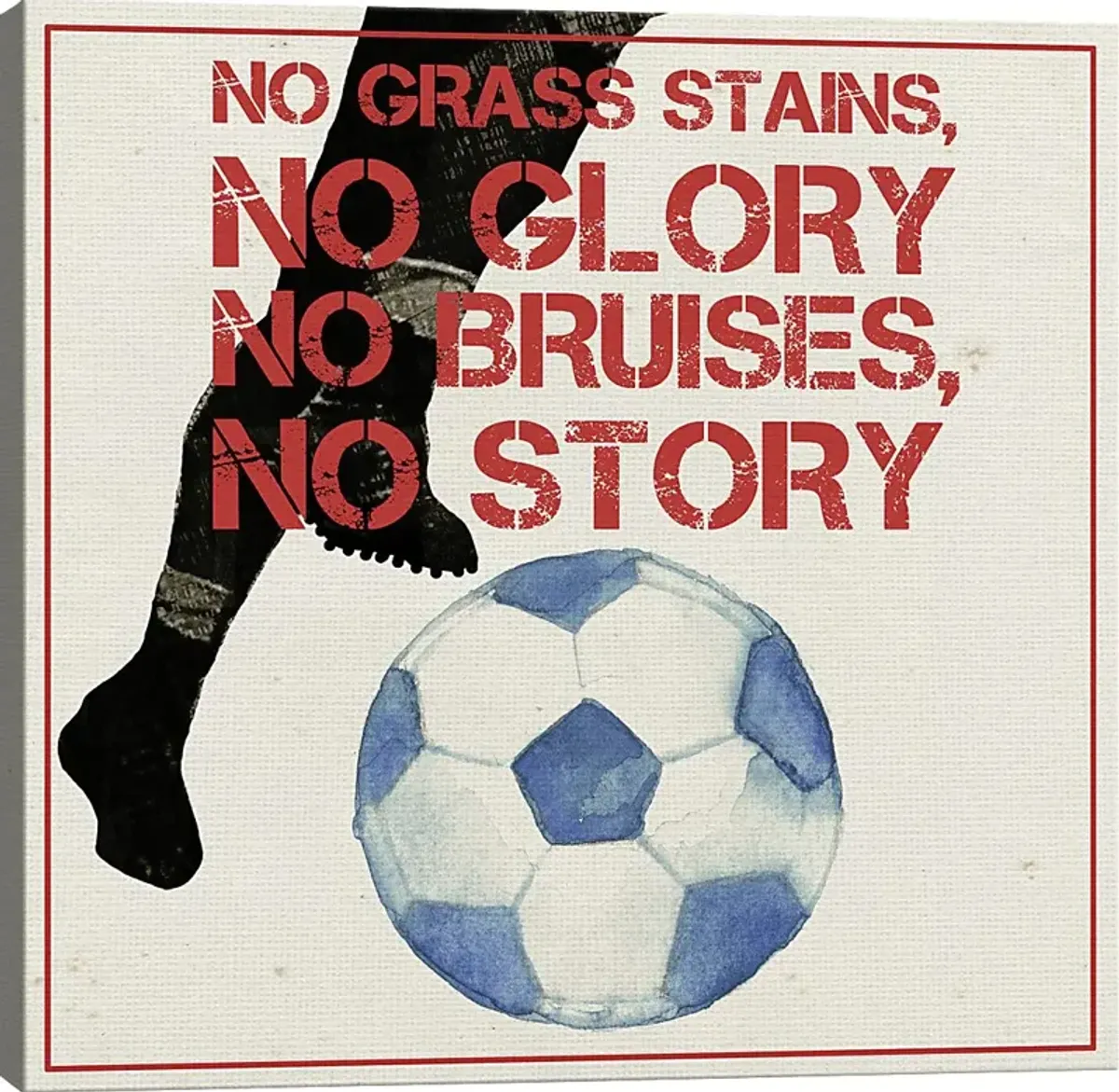 Kids Soccer Glory White Artwork