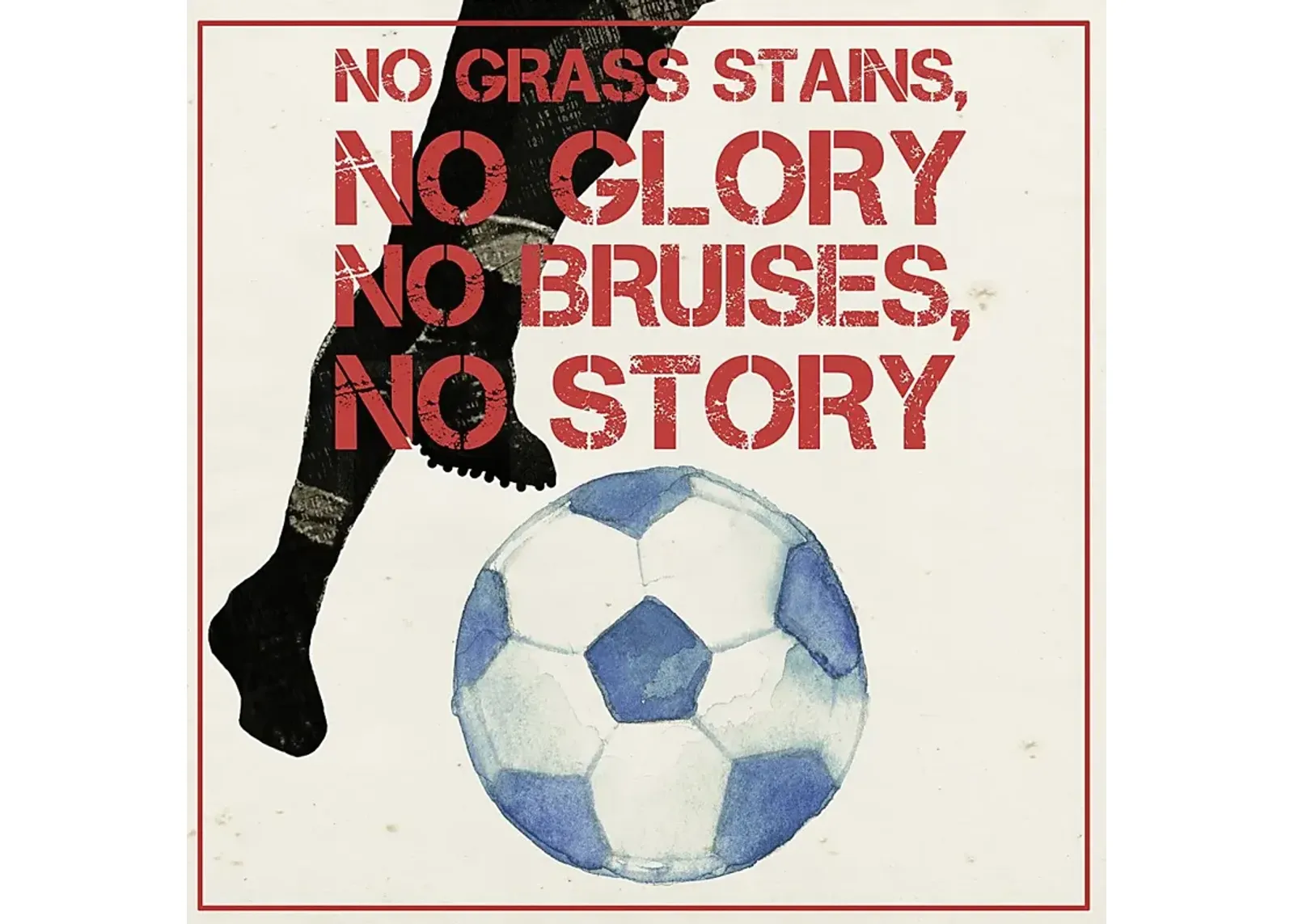 Kids Soccer Glory White Artwork