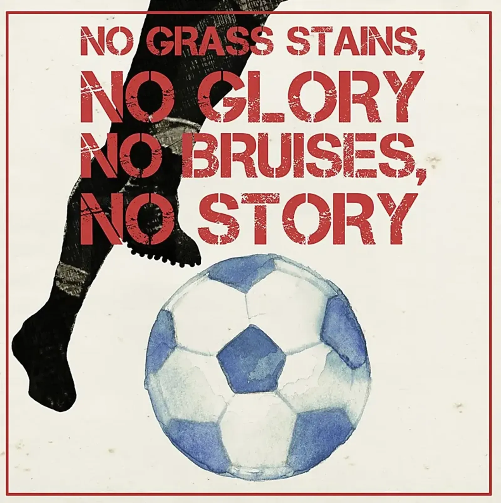 Kids Soccer Glory White Artwork