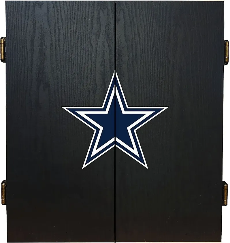 Fan's Choice Black Dallas Cowboys Dartboard Set