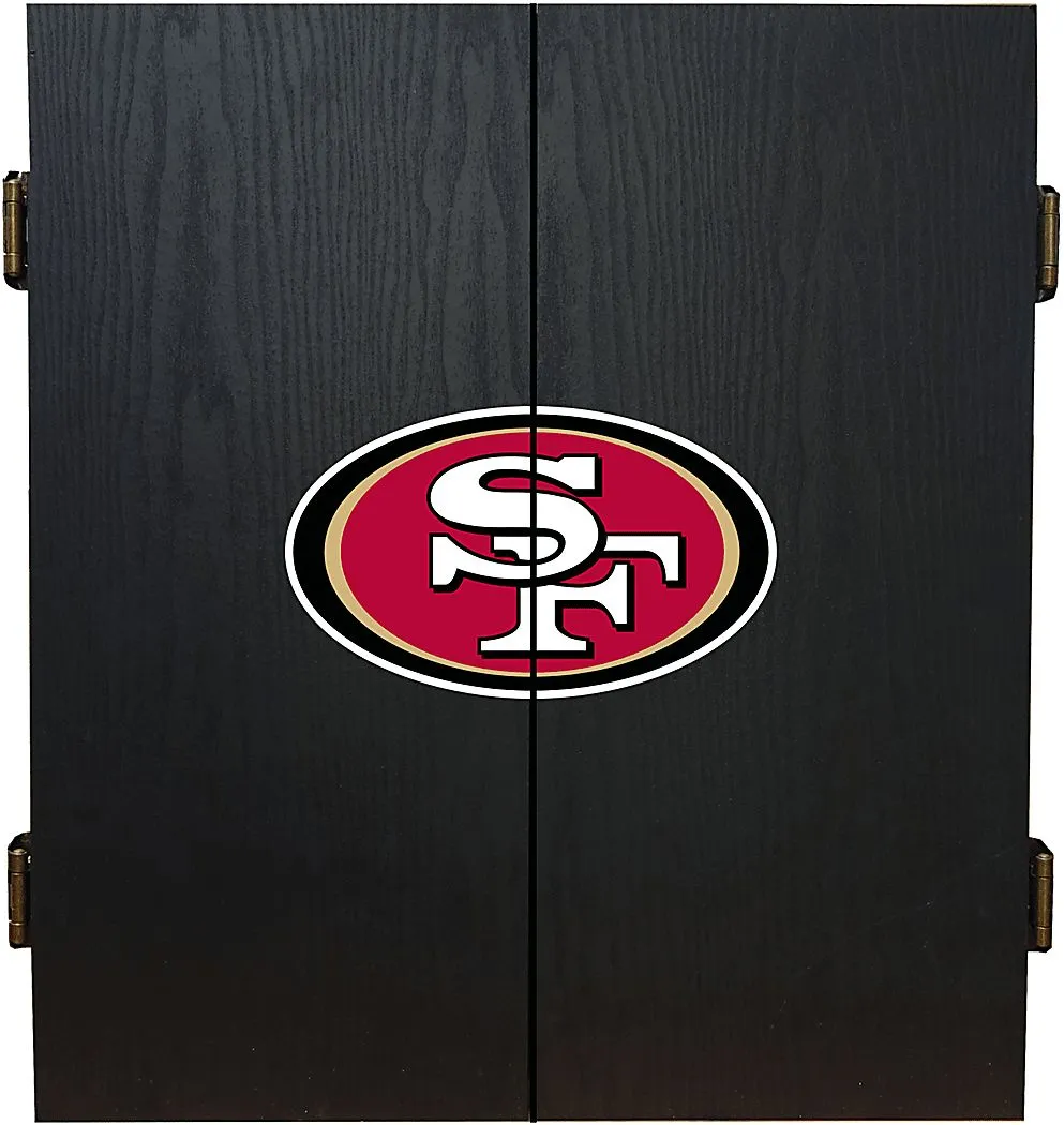 Fan's Choice Black San Francisco 49ers Dartboard Set