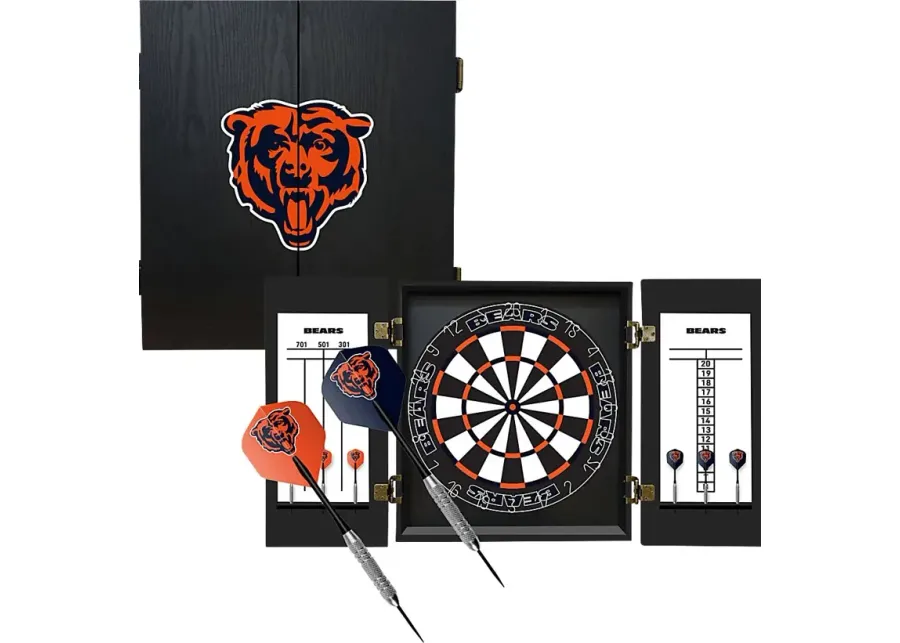 Fan's Choice Black Chicago Bears Dartboard Set