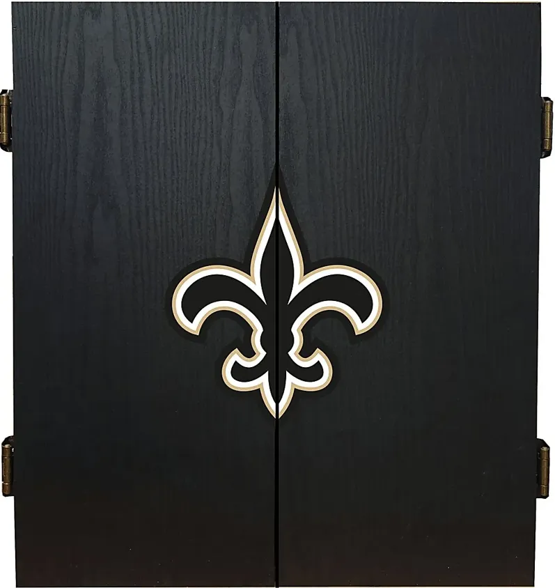 Fan's Choice Black New Orleans Saints Dartboard Set