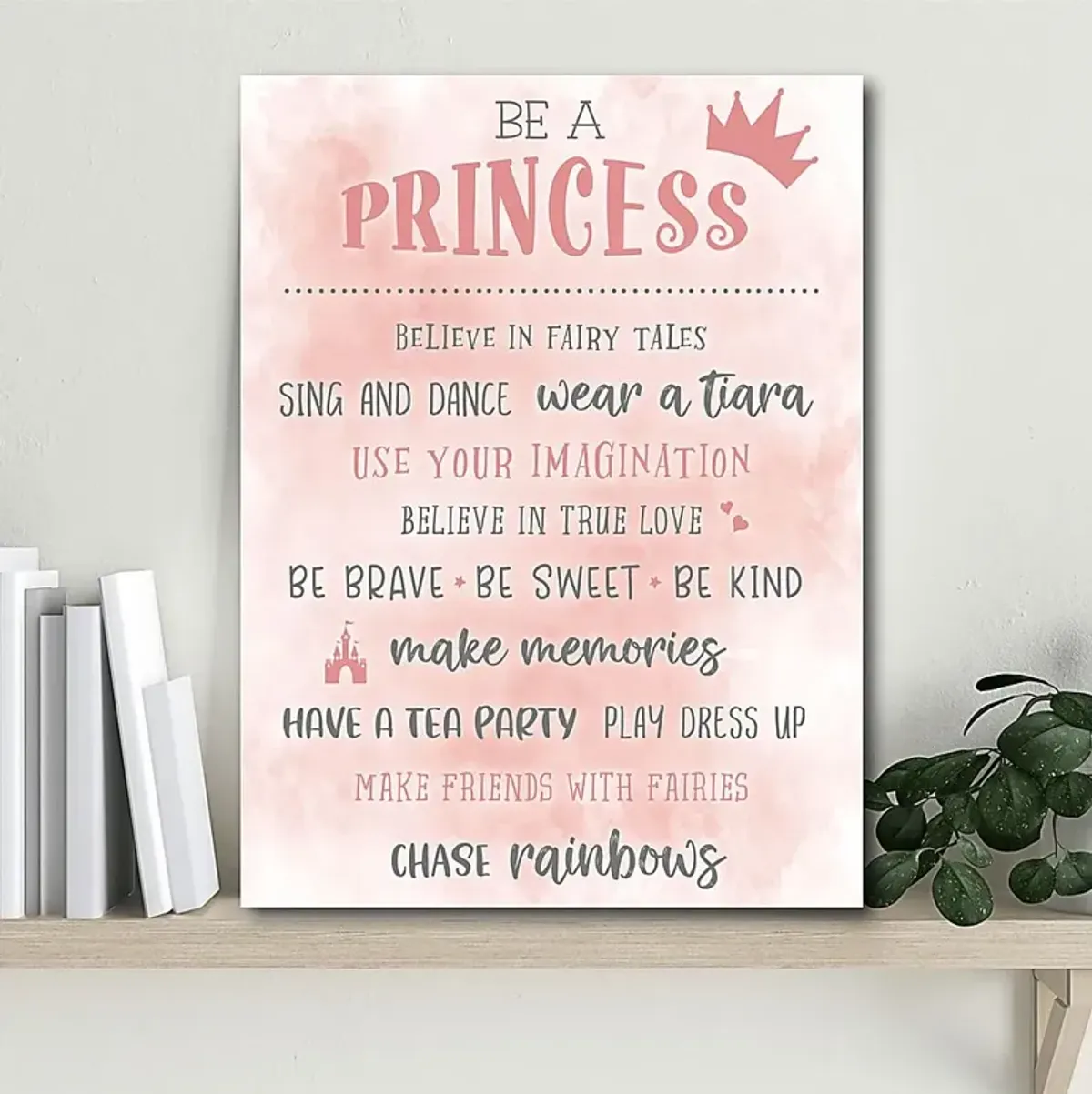 Kids Princess Guidelines Pink Artwork