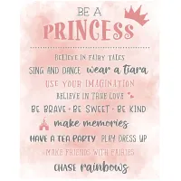 Kids Princess Guidelines Pink Artwork