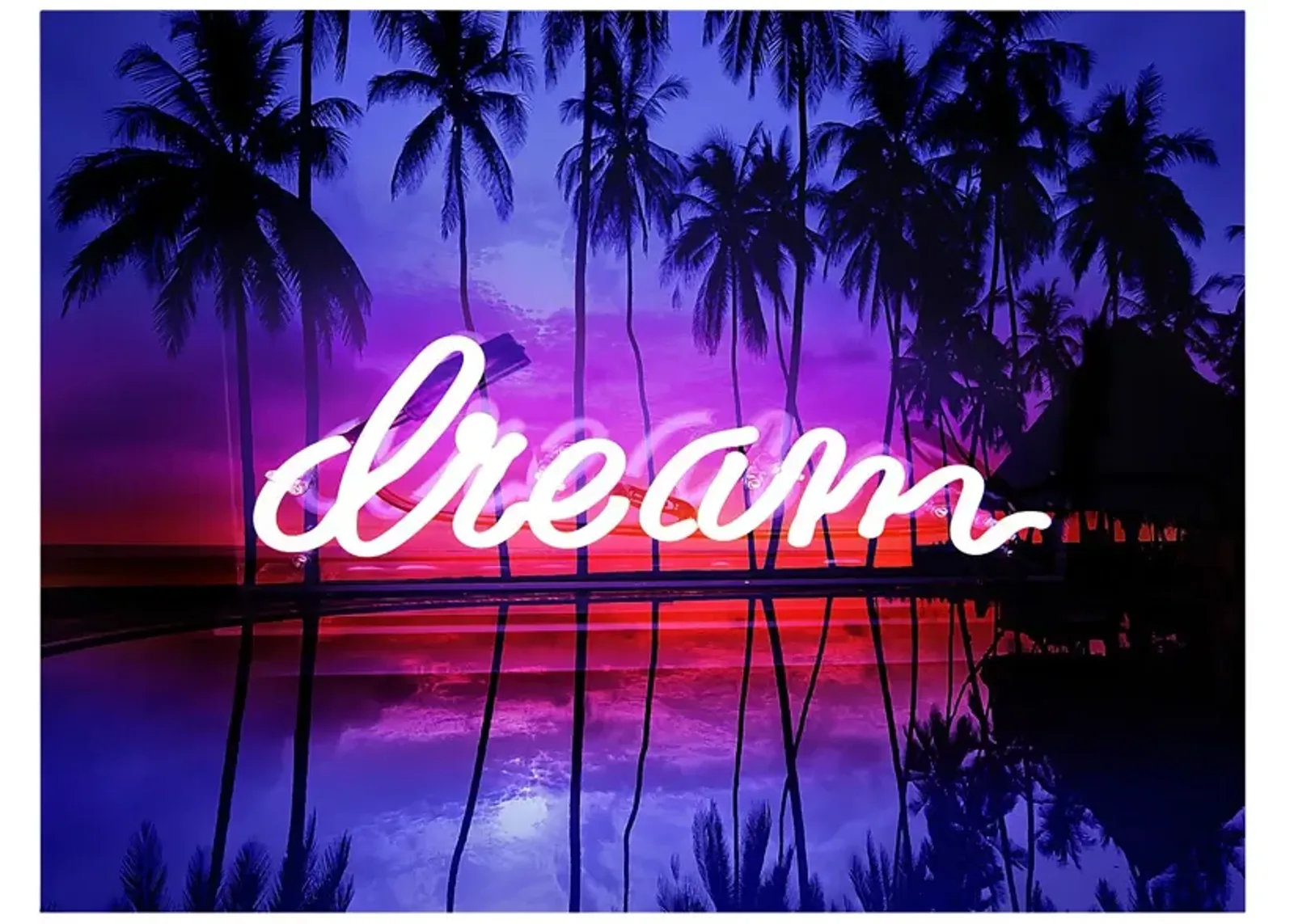 Kids Fluorescent Dreams Purple Artwork