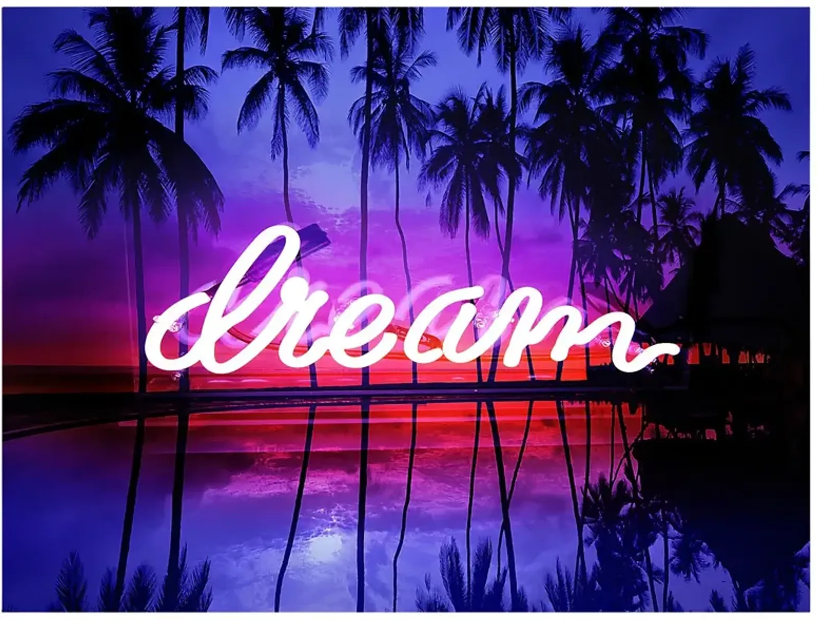 Kids Fluorescent Dreams Purple Artwork