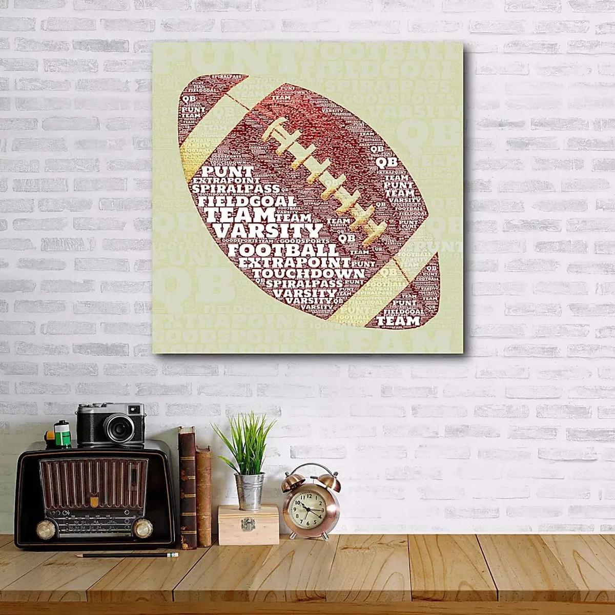 Kids Football Jargon Cream Artwork