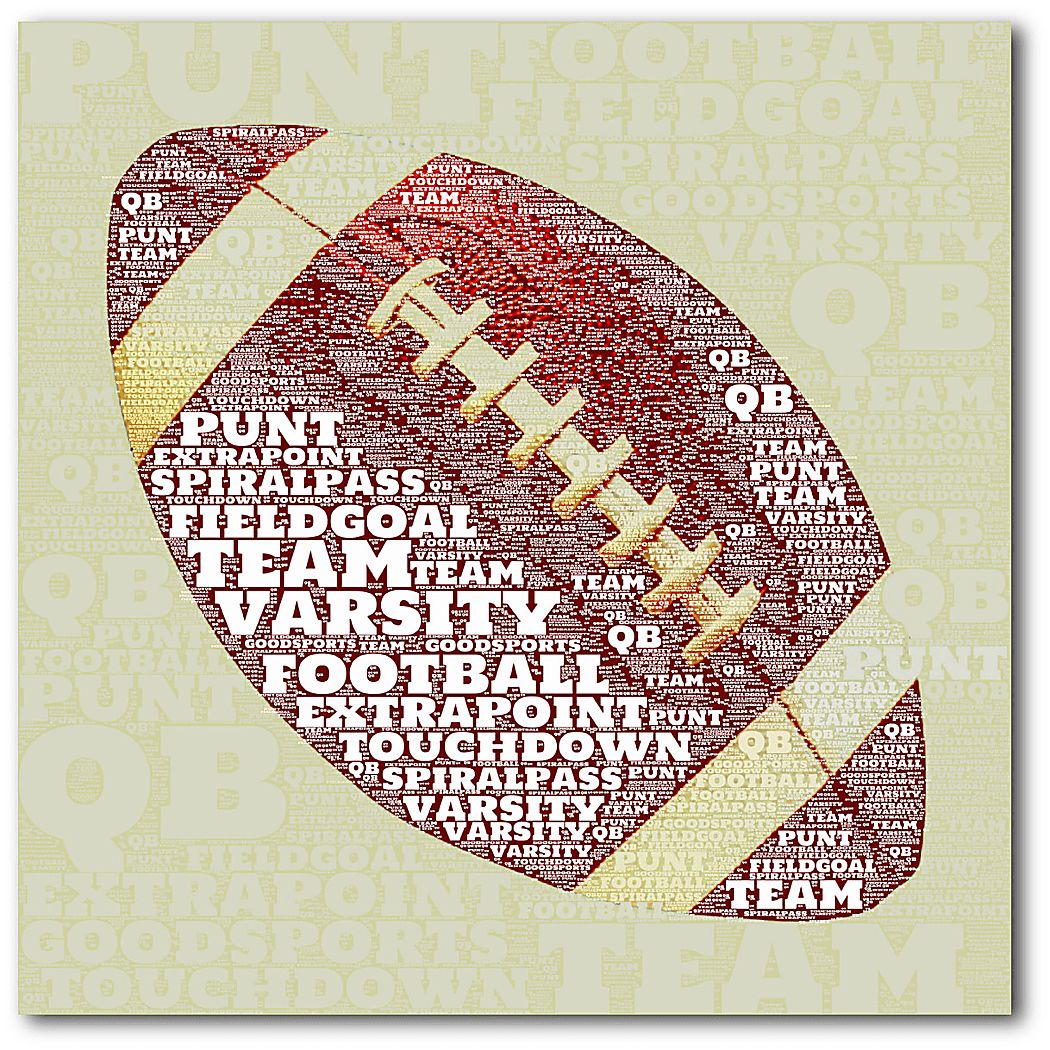 Kids Football Jargon Cream Artwork