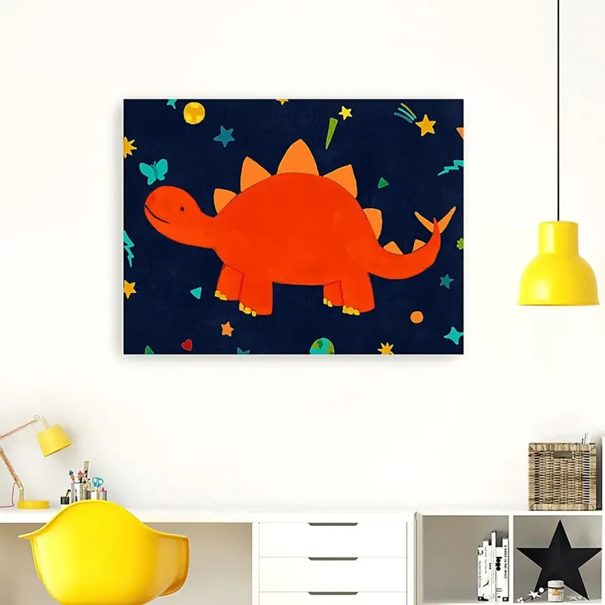 Kids Space Dinos IV Red Artwork