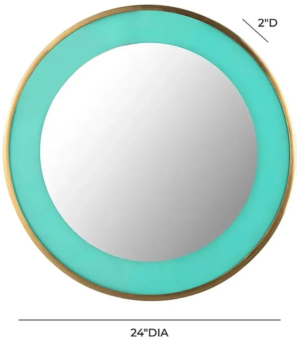 Kids Lagoonie Turquoise Mirror