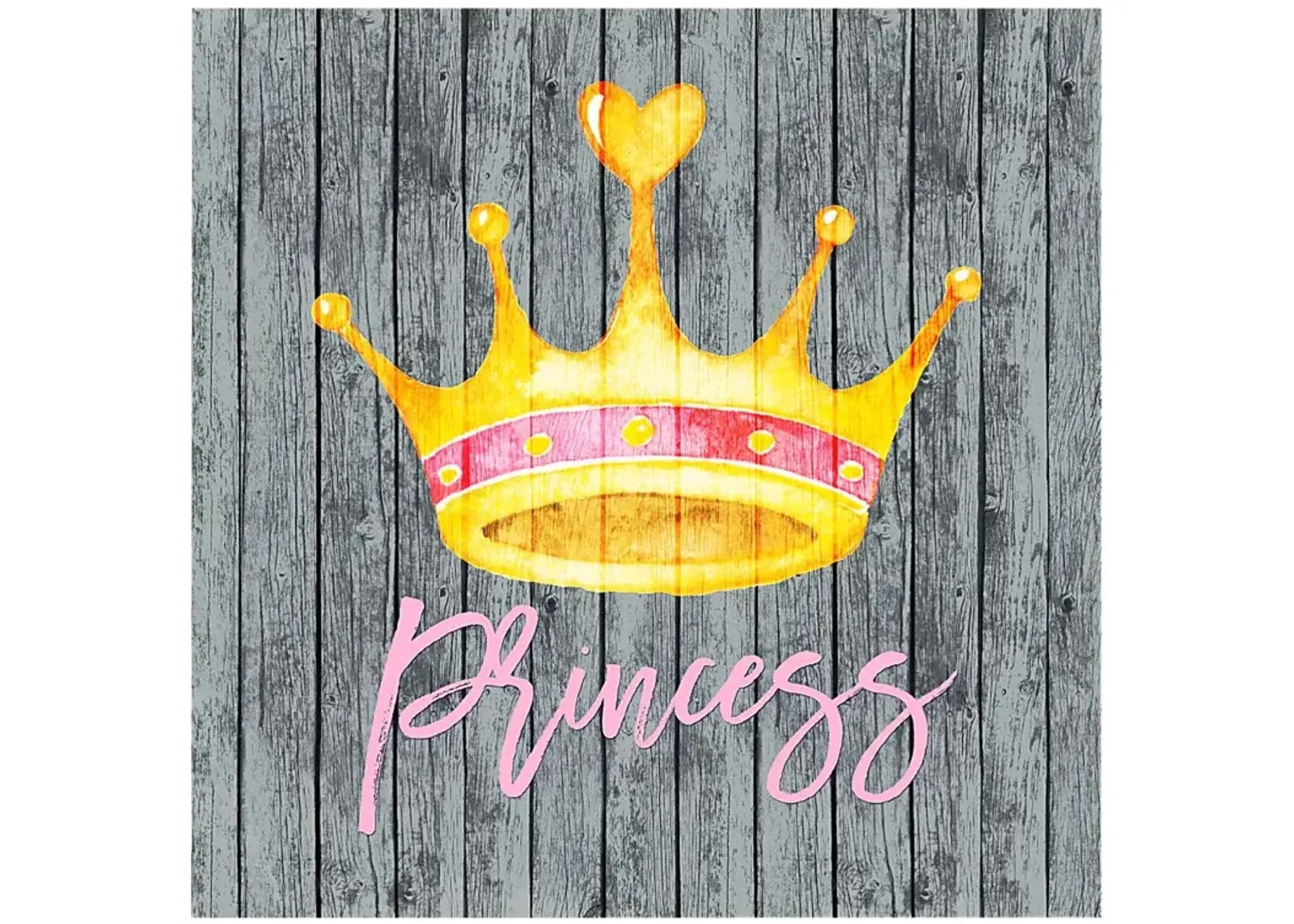 Kids Princess Crowning Gray Artwork