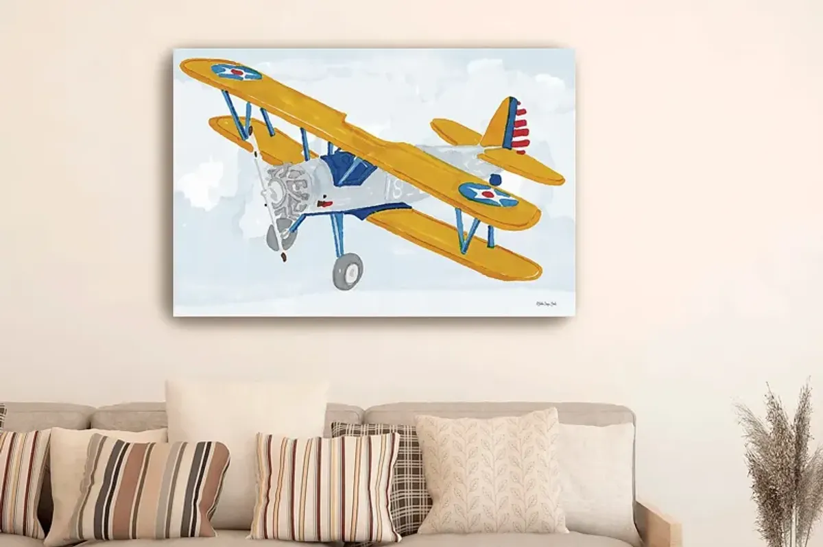 Kids Aviator Fun I Light Blue Artwork