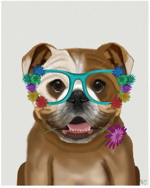 Kids Smart Portrait I Brown Artwork