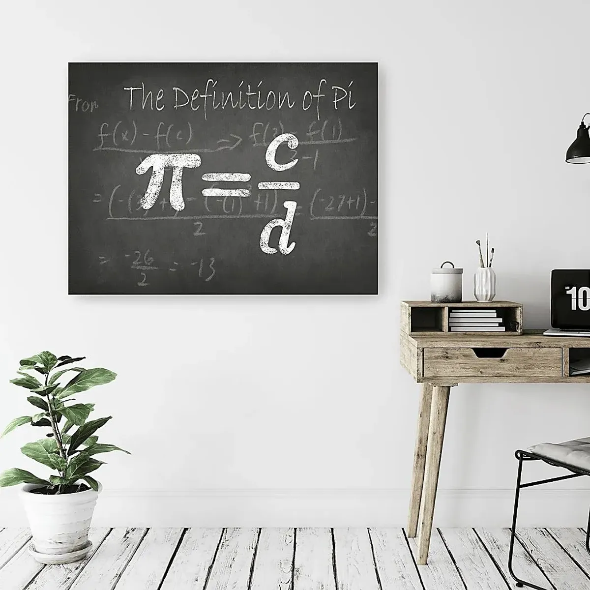 Kids Math Genius I Charcoal Artwork