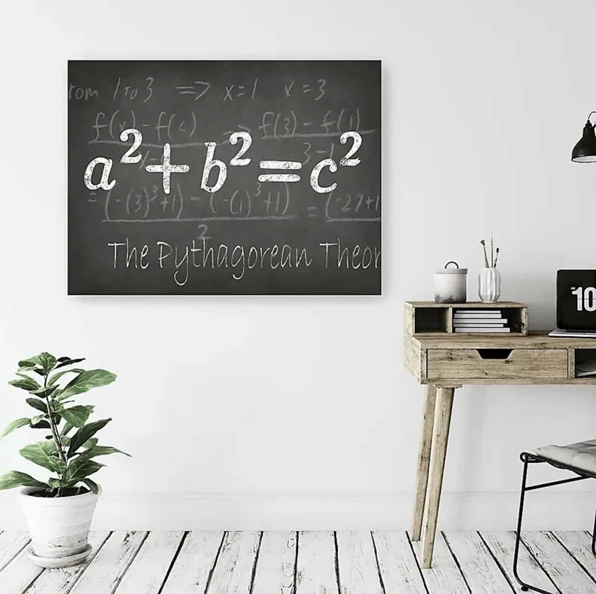 Kids Math Genius IV Charcoal Artwork