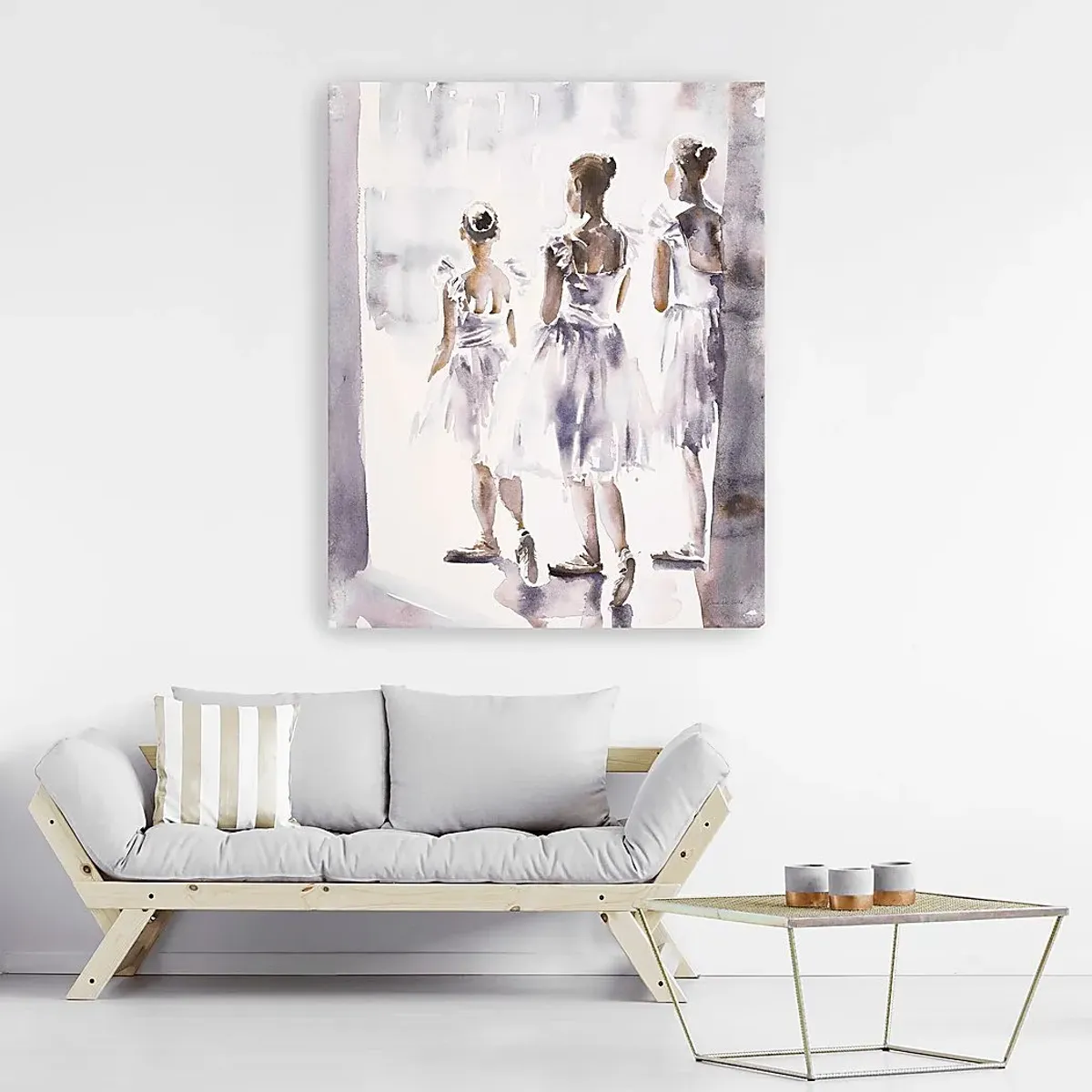 Kids Ballet Class White Artwork