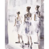 Kids Ballet Class White Artwork