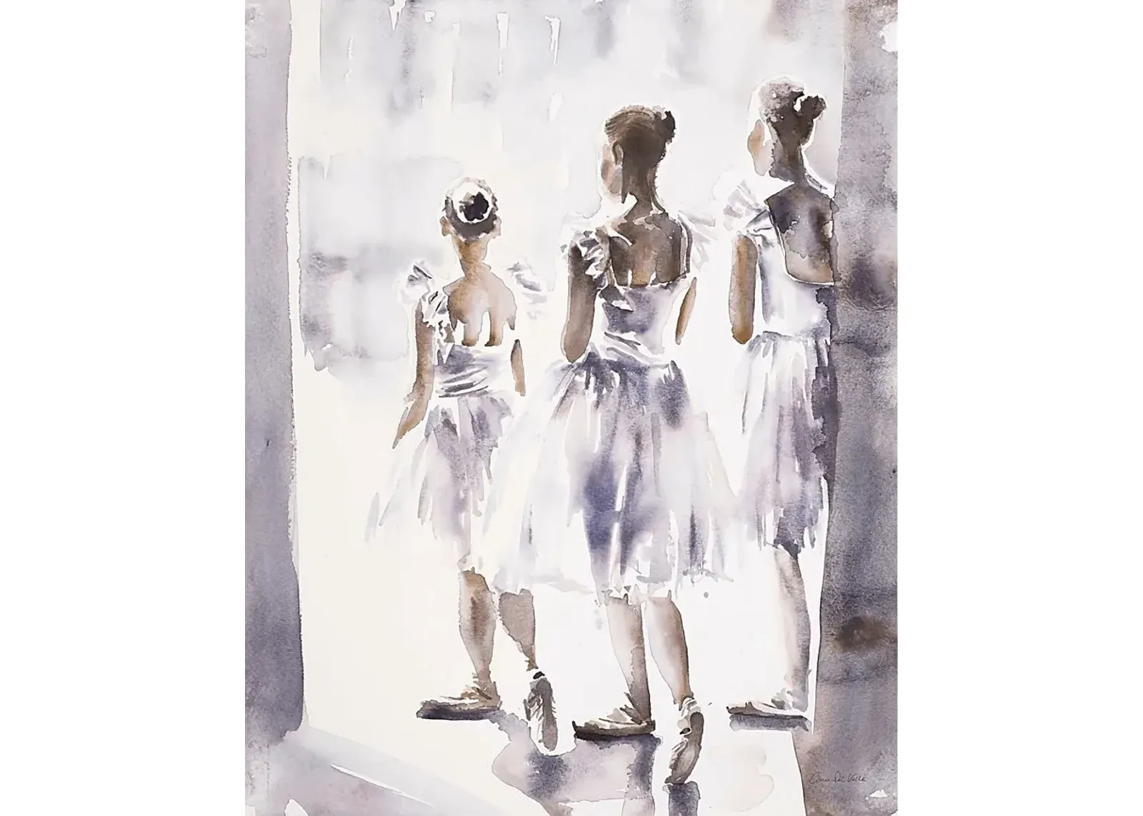 Kids Ballet Class White Artwork