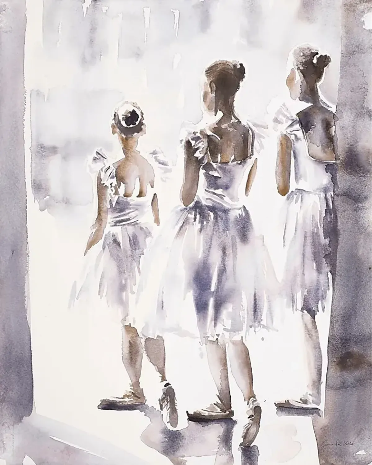 Kids Ballet Class White Artwork