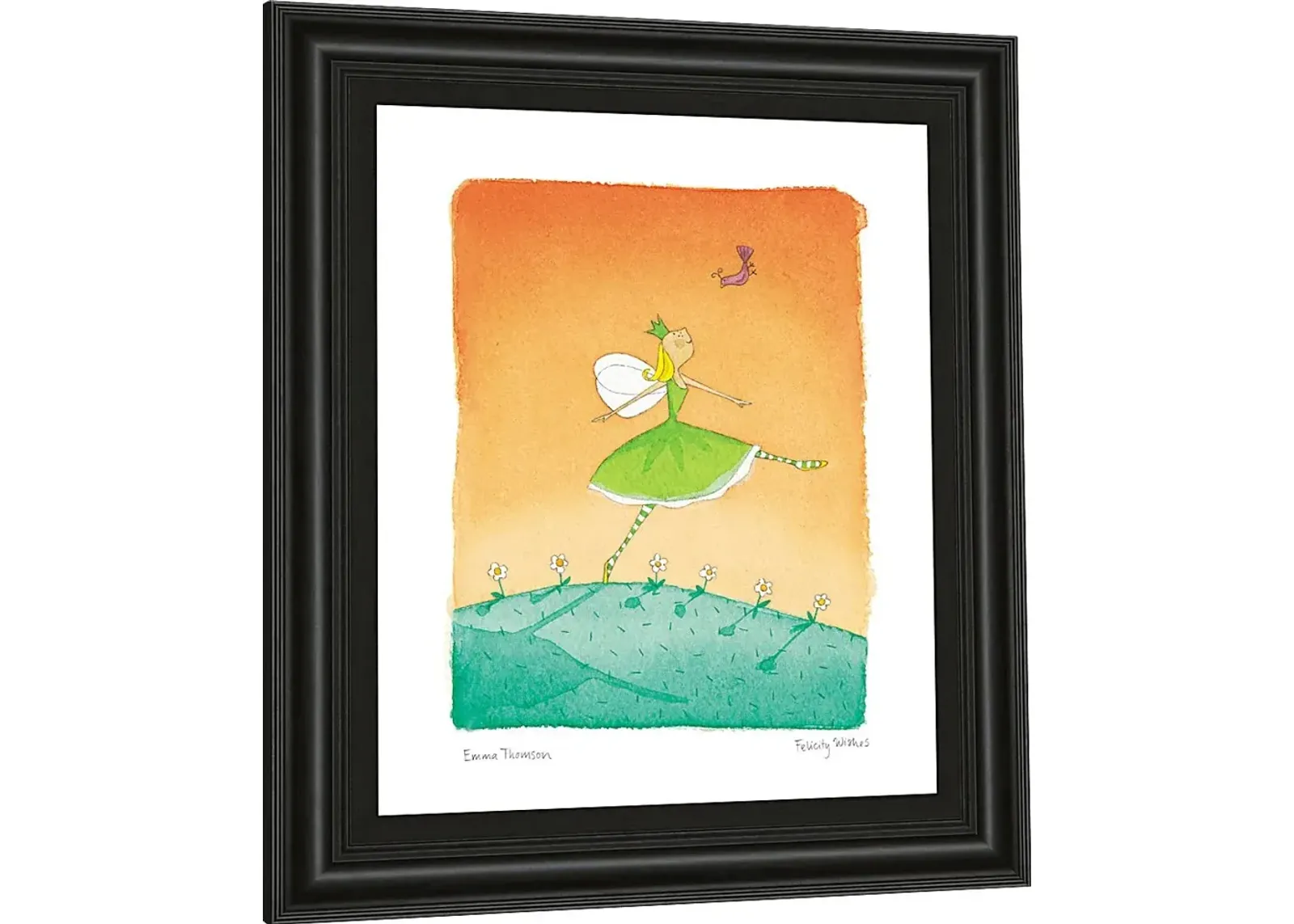 Kids Summer Fairy Orange Artwork