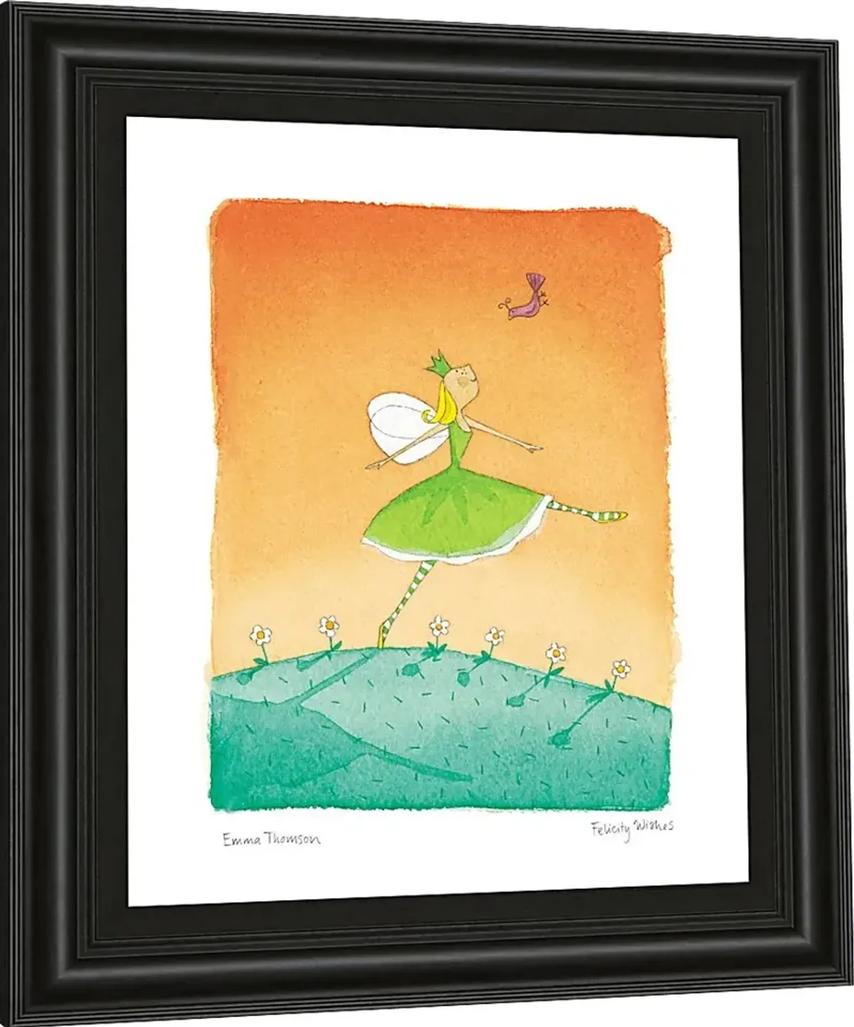 Kids Summer Fairy Orange Artwork