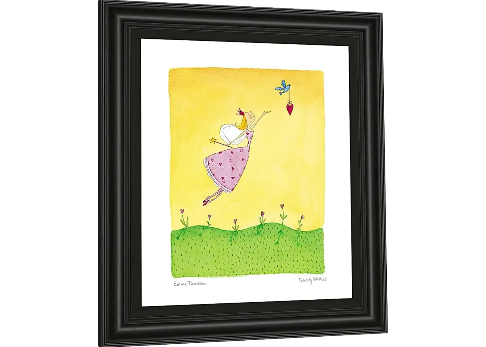 Kids Spring Fairy Yellow Artwork