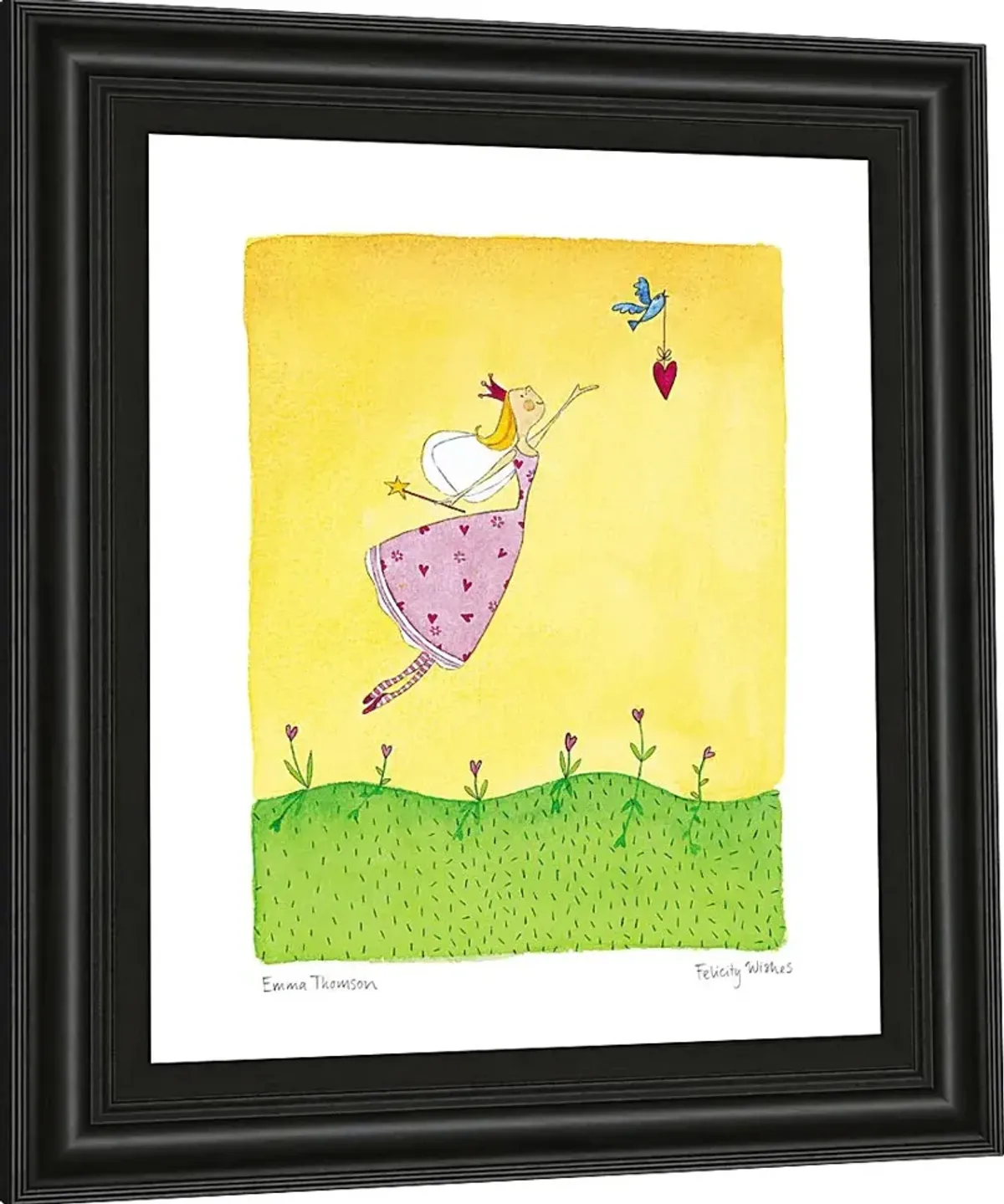 Kids Spring Fairy Yellow Artwork