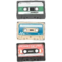 Kids Vintage Cassette White Artwork