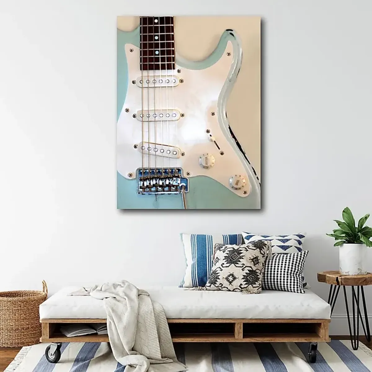 Kids Guitar Cords Cream Artwork