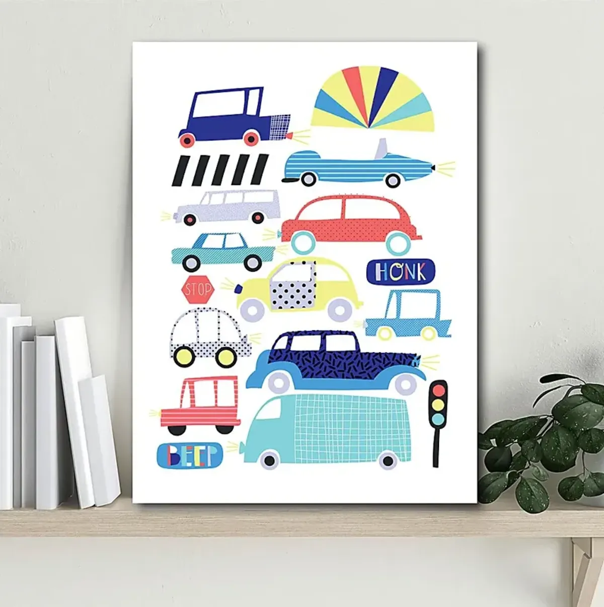 Kids City Gridlock White Artwork