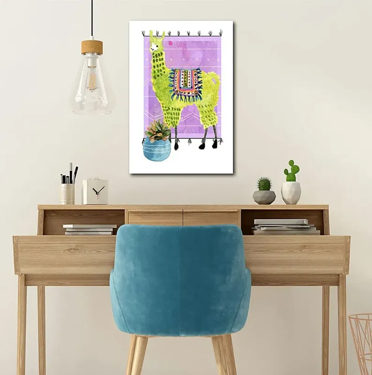 Kids Llama Snip II Purple Artwork