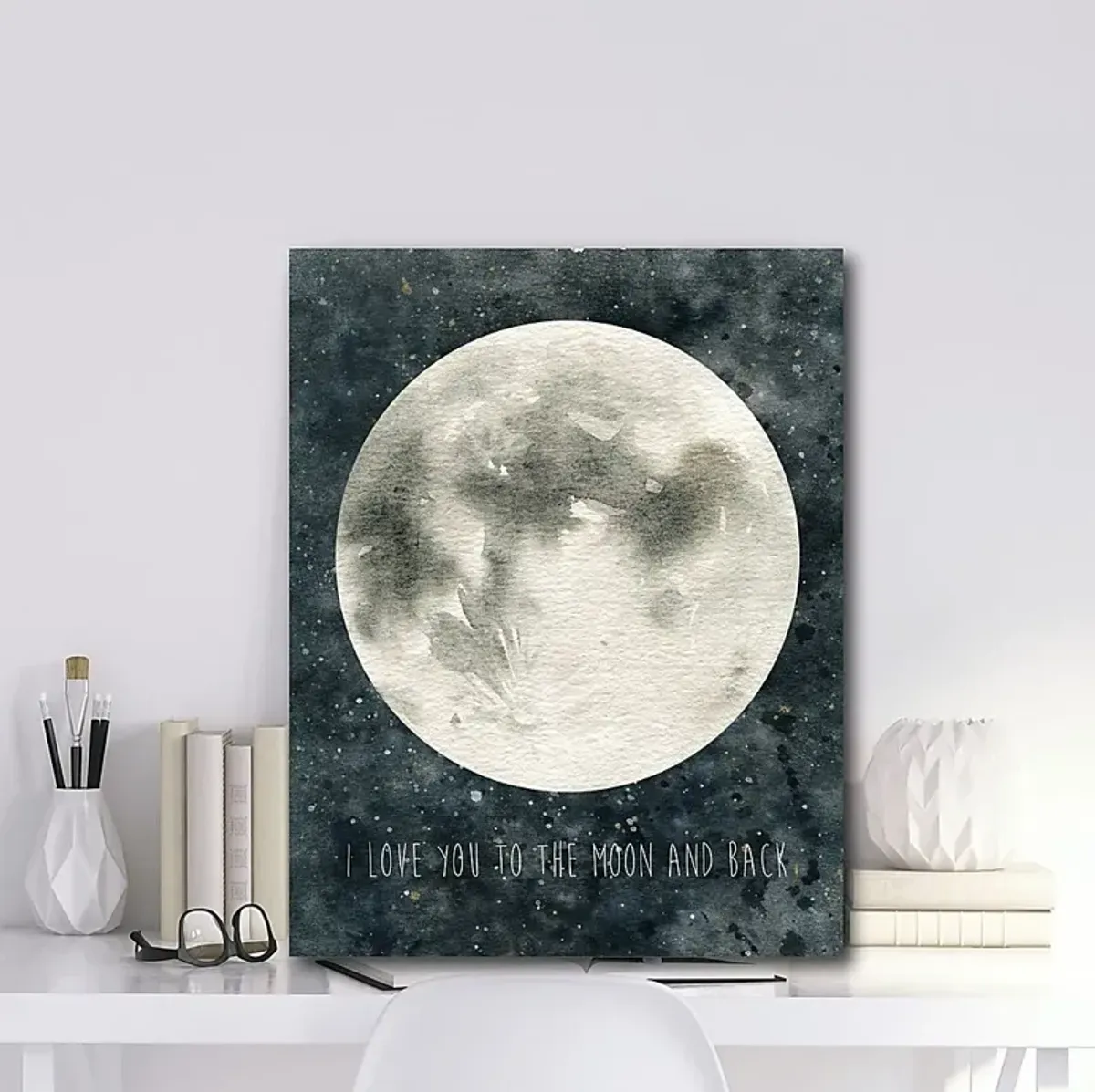 Kids Magical Moon Gray Artwork