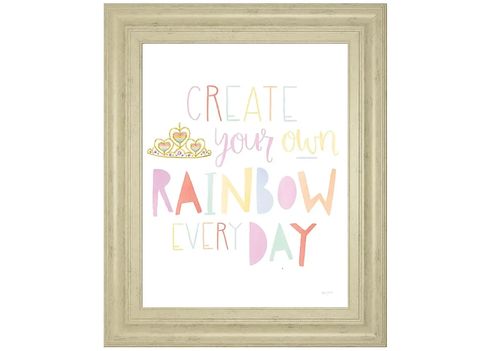 Kids Simple Rainbow Ivory Artwork