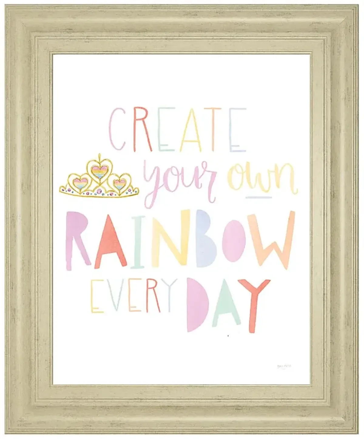 Kids Simple Rainbow Ivory Artwork