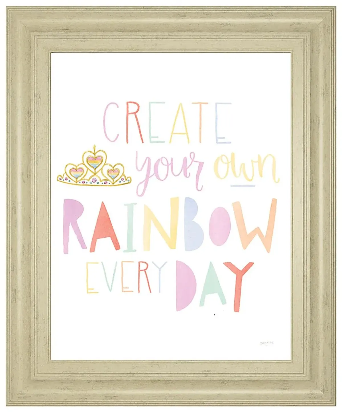 Kids Simple Rainbow Ivory Artwork