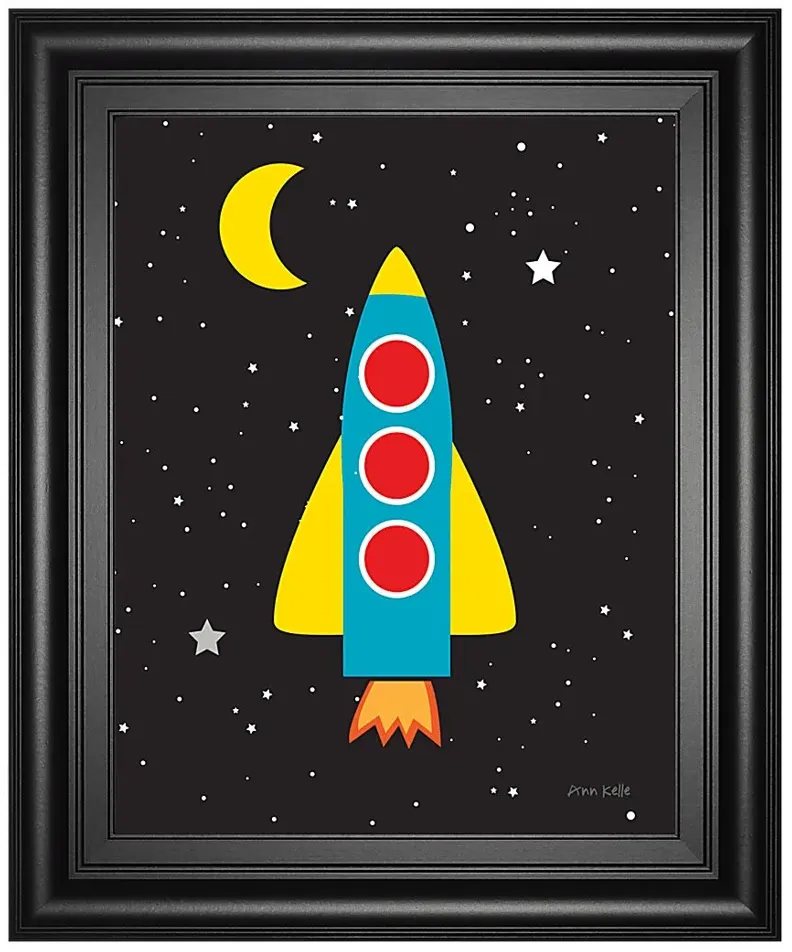 Kids Moon Mission Black Artwork