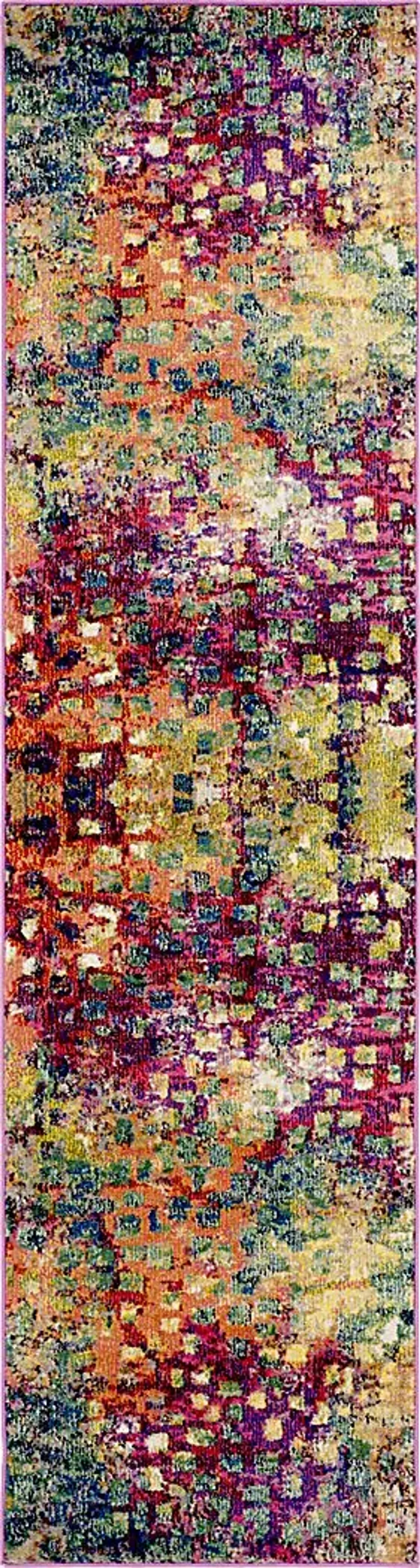 Keeva Pink 2'2 x 10' Rug