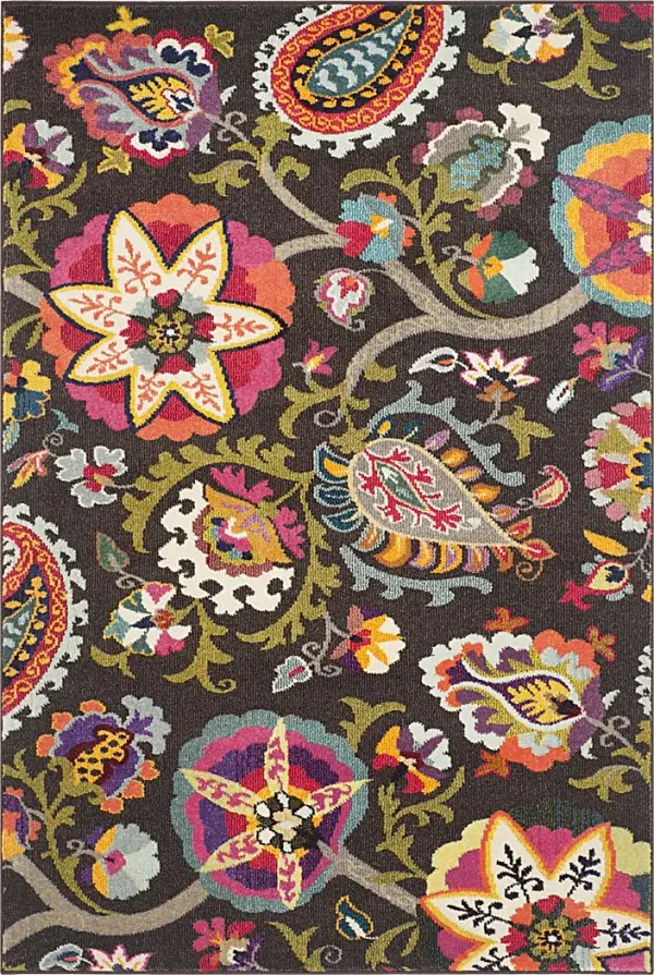 Amorina Brown 5'1 x 7'7 Rug
