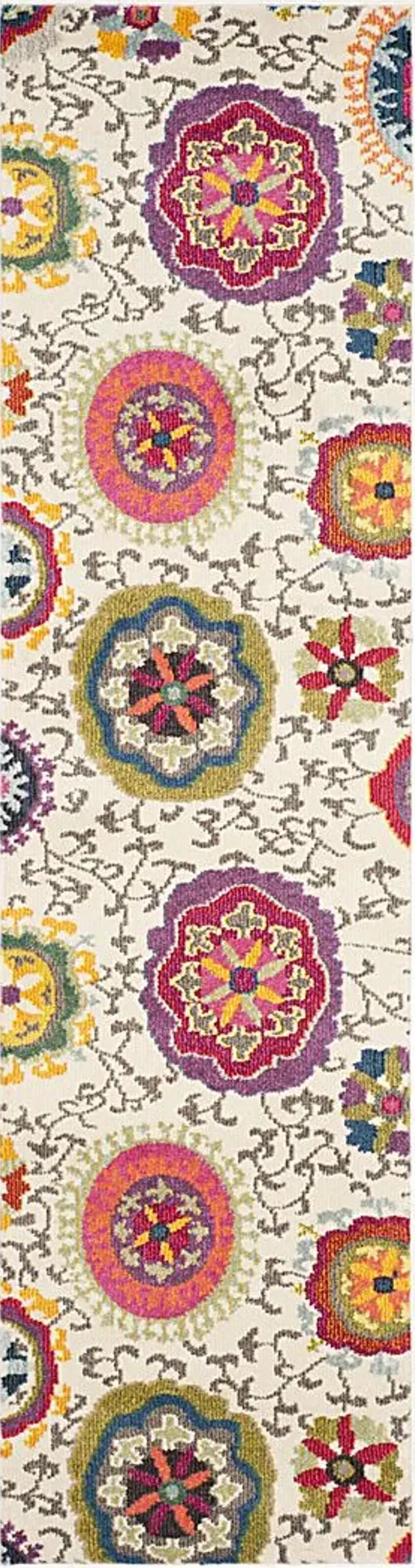 Ania Ivory 2'2 x 10' Rug