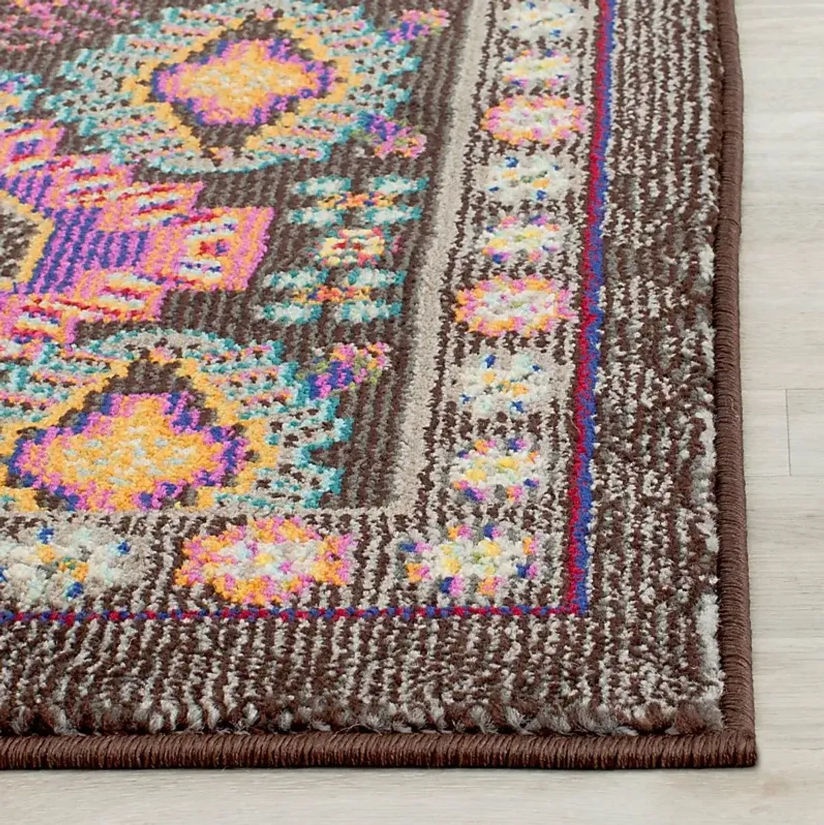 Brunelle Brown 2'2 x 10' Rug