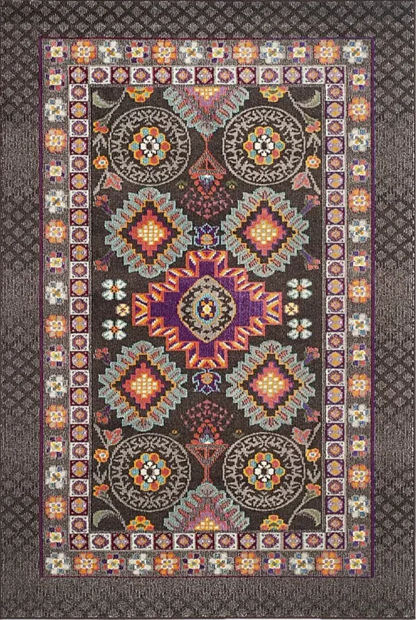 Brunelle Brown 5'1 x 7'7 Rug