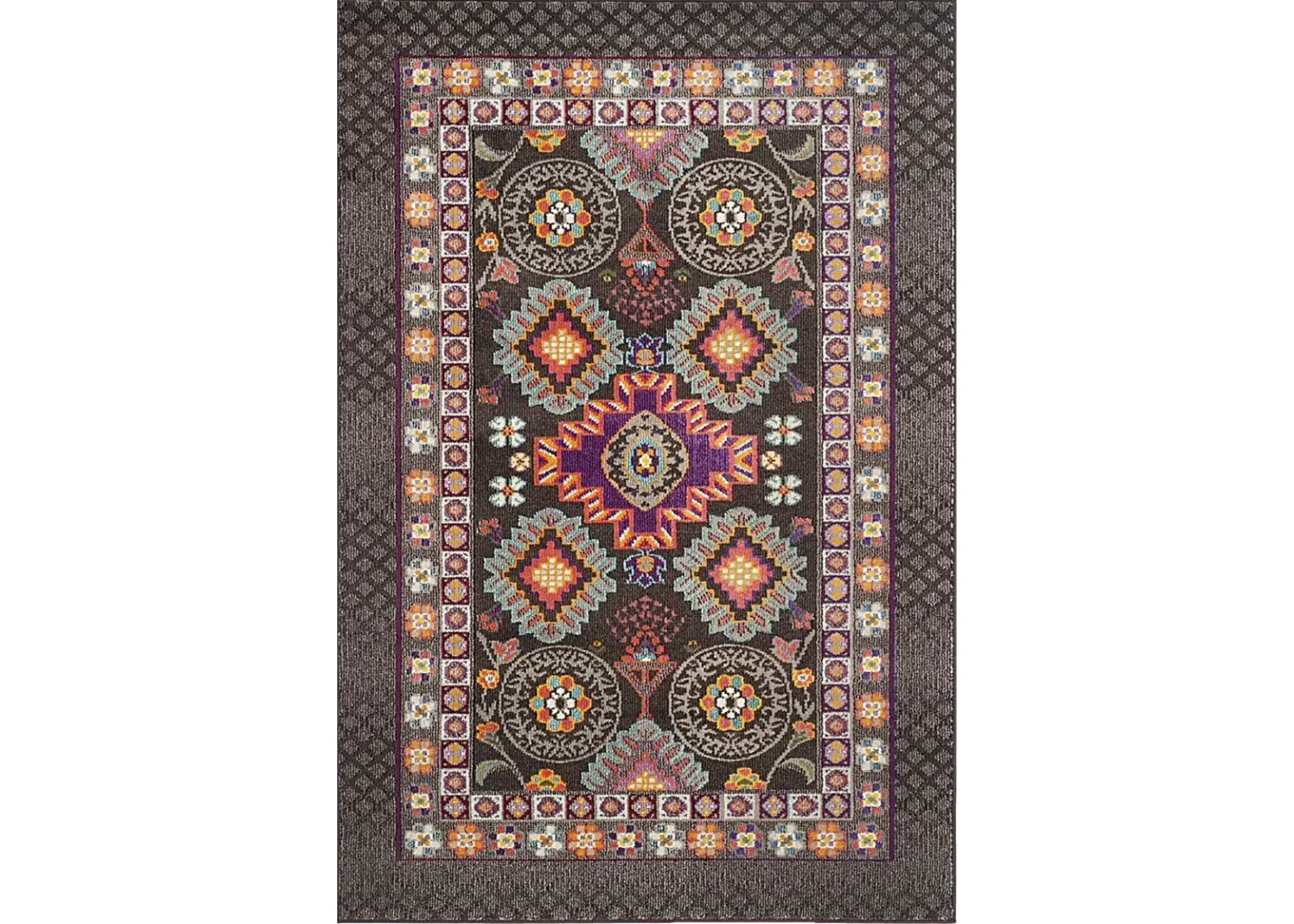 Brunelle Brown 6'7 x 9'2 Rug