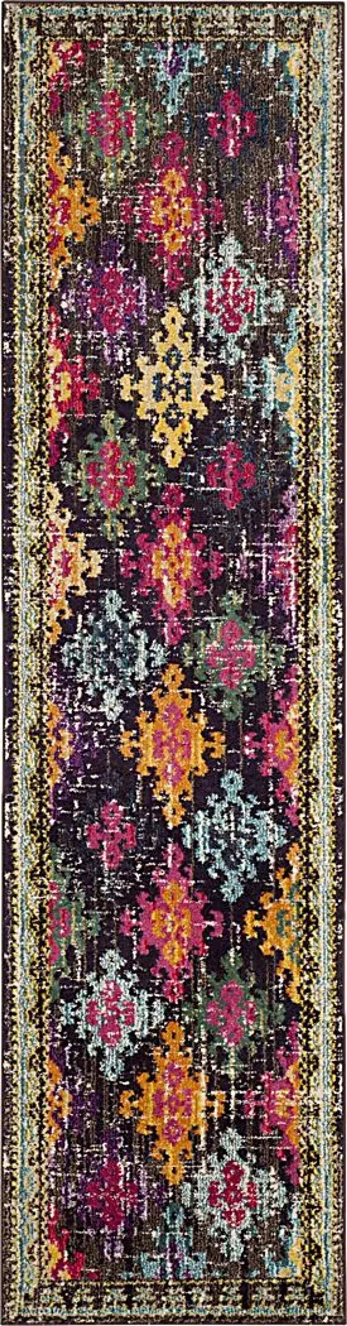 Yemina Black 2'2 x 10' Rug