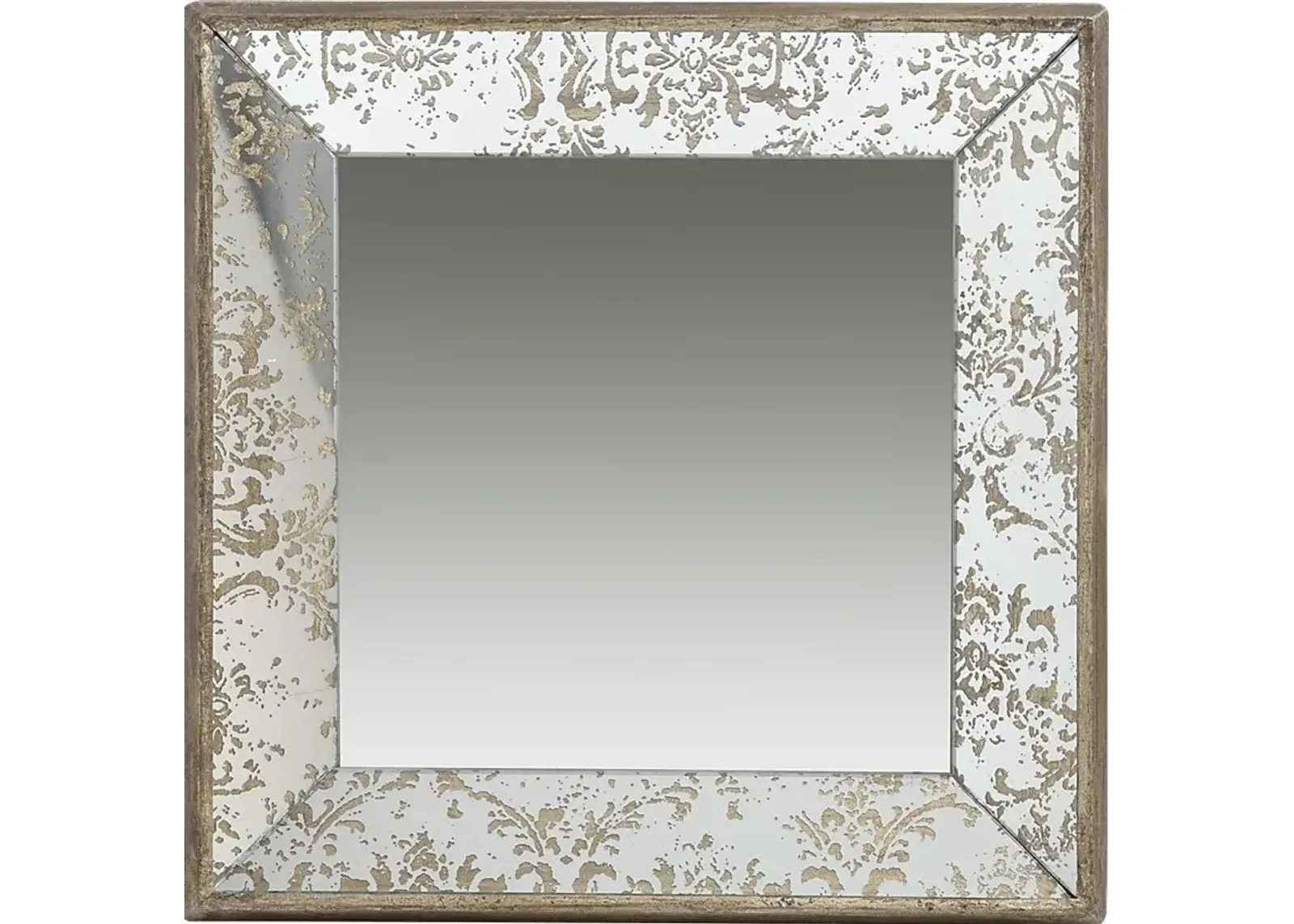 Vernita Silver Large Square Mirror